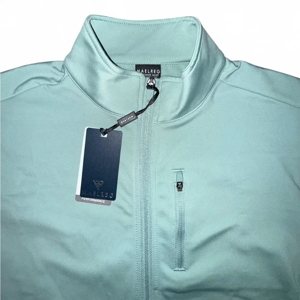 Maelreg Performance Jacket Girls Size 14-16 Youth Dusty Green Full Zip NWT